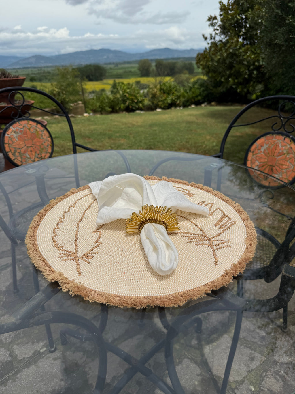 Bohemian Feather Style Placemats