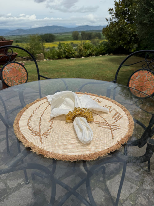 Bohemian Feather Style Placemats
