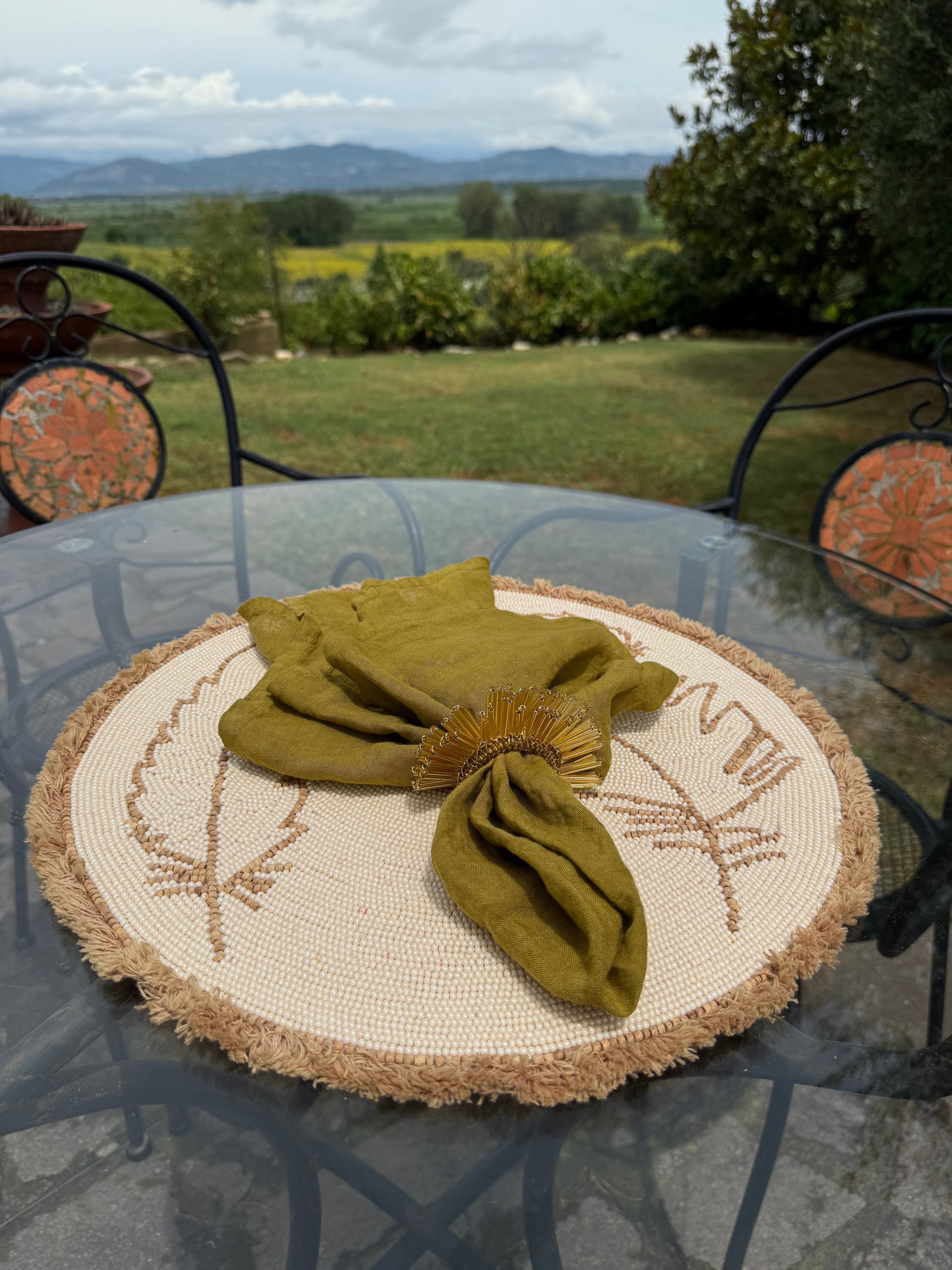 Bohemian Feather Style Placemats
