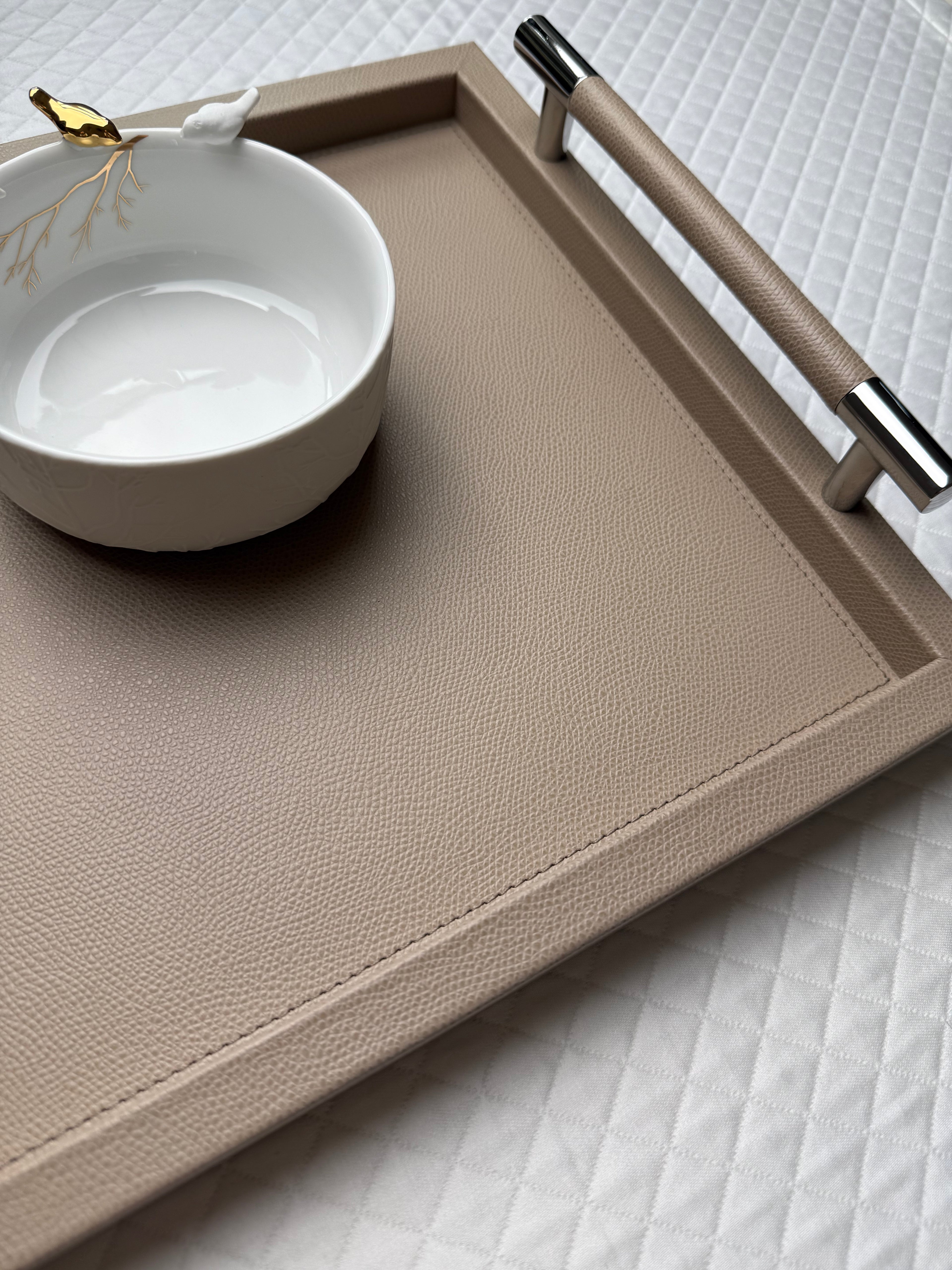 Pinetti Leather Tray Dedalo
