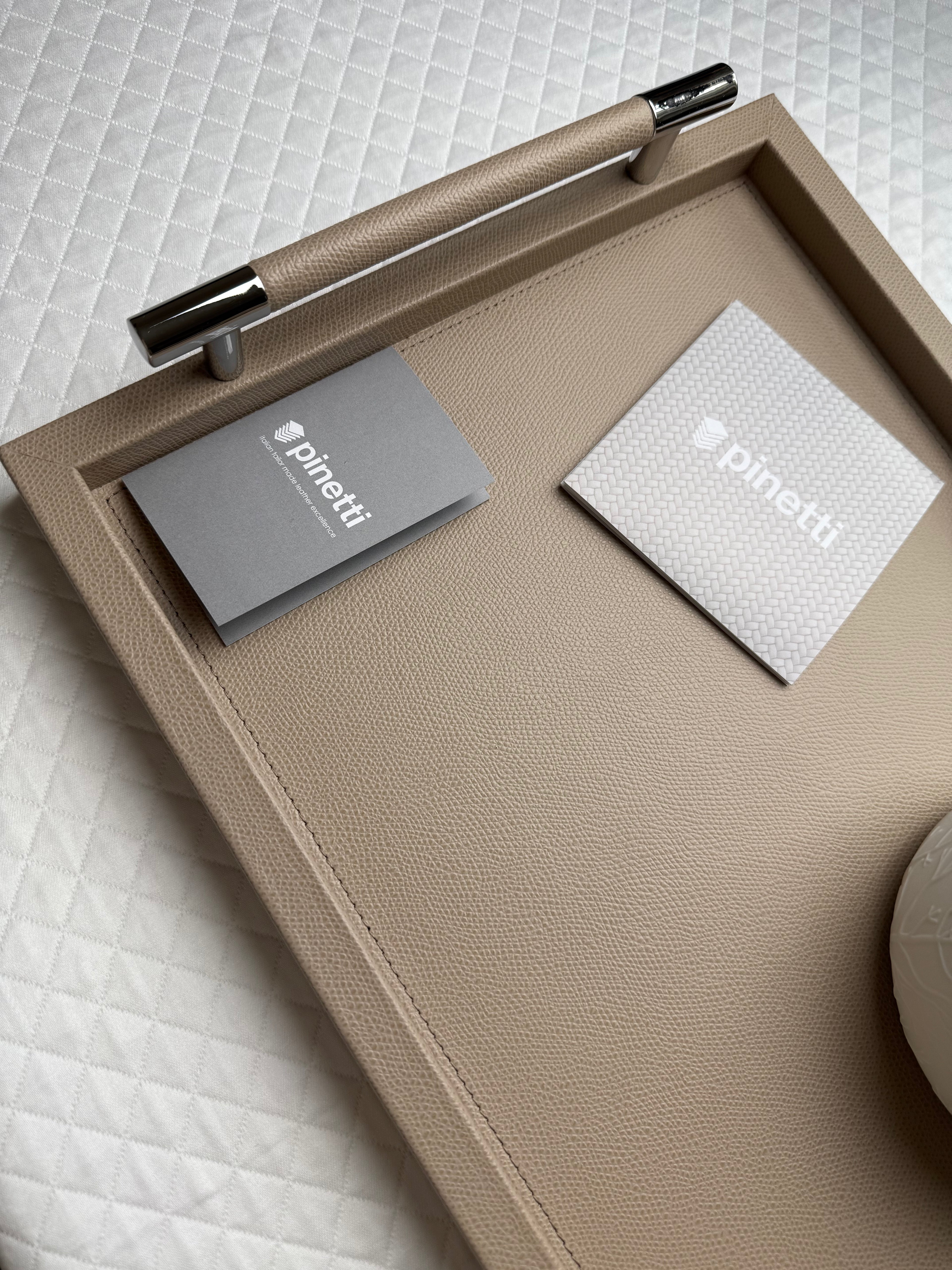 Pinetti Leather Tray Dedalo
