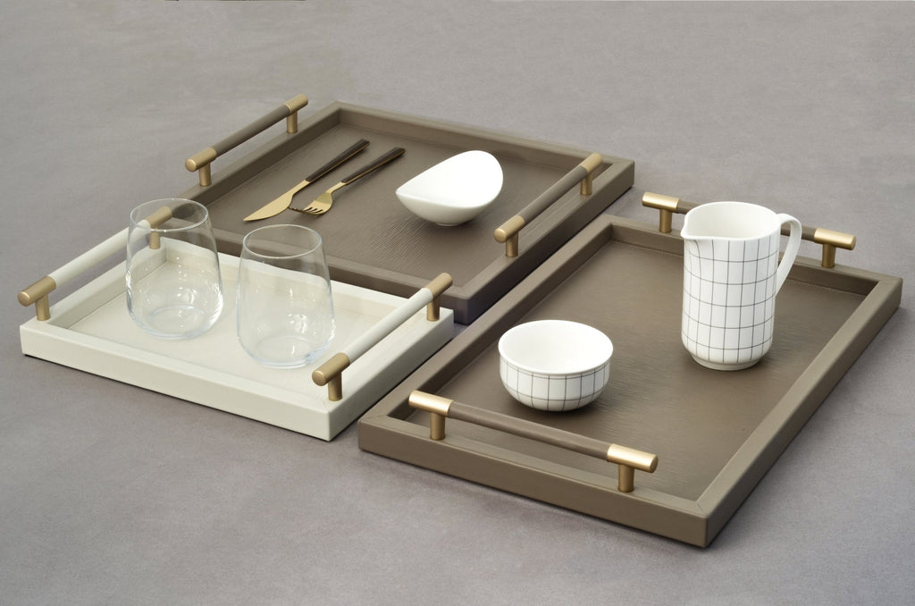 Pinetti Leather Tray Dedalo
