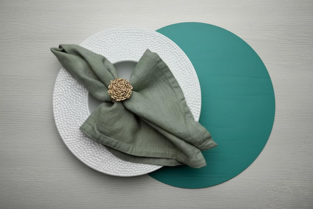 Placemat in LAV Recycles Leather 33cm