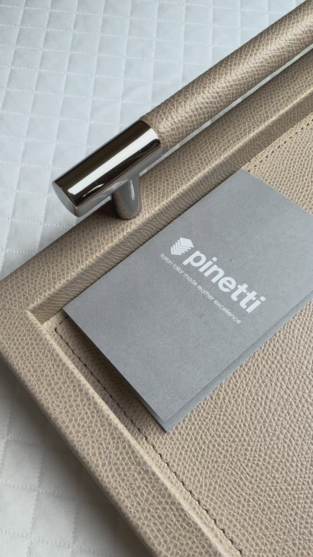 Pinetti Leather Tray Dedalo